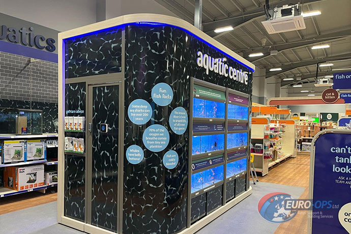 Pets at Home store refit in Hendon supported by Euro-OPS Ltd